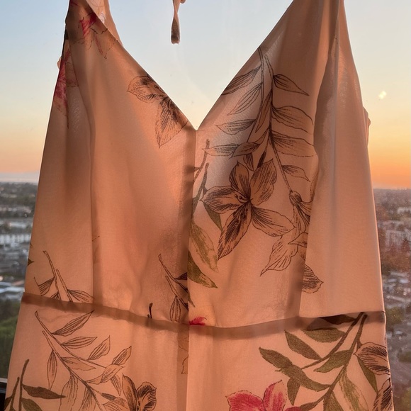 DYNAMITE White Floral Ruffle Dress - Picture 10 of 10